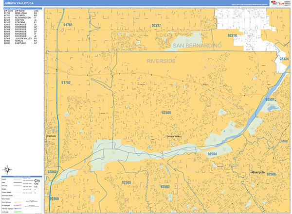 Jurupa Valley Map Basic Style